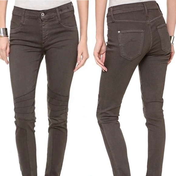 James Jeans Emilia Skinny Jeans Size 27/6 Dorado Gray Biker Moto - Picture 7 of 7